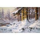 РЕПРОДУКЦИИ НА КАРТИНИ Зимна гора на слънце (1998)